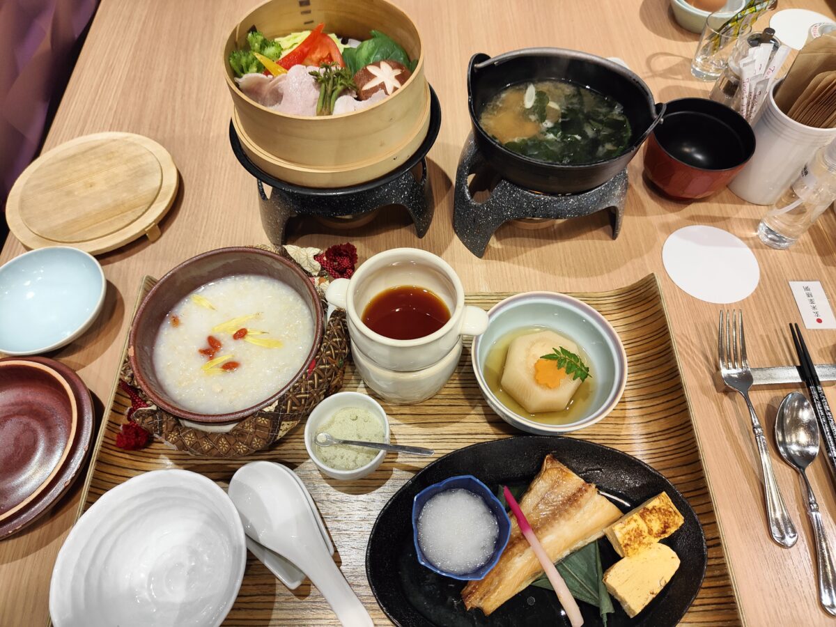 釧路センチュリーキャッスルホテルの選べる朝食メニューの和食繕